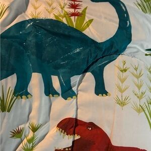 Dinosaur Print Bedding Set - Multicolor